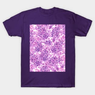 Pink watercolor lilac flowers T-Shirt